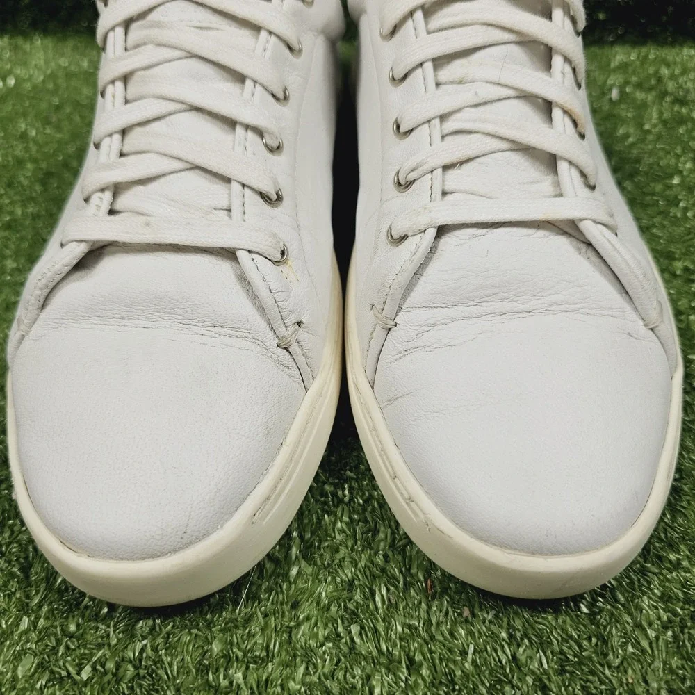 Rag & Bone White Leather Lace Up Kent‎ Casual Sneakers Womens Size 38.5 US 8.5